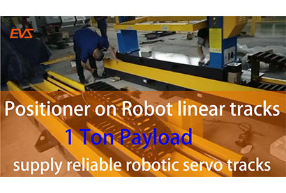 Robot linear tracks with a postioner on | payload 1 ton | supply reliable robotic servo tracks