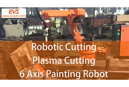 Robotic Plasma Cutting on New energy vehicle’ power rear support plate| Supply top reliable robots